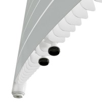 Вертикальный биметаллический радиатор Rifar Convex 500 - 18 секций нижнее центральное подключение