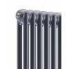 Стальной трубчатый радиатор Rifar Tubog 2180 - 8 секций Титан боковое подключение TUB 2180-08-TI