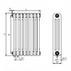 Стальной трубчатый радиатор Rifar Tubog 3057 - 30 секций нижнее подключение TUB 3057-30-DV1